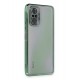 Newface Xiaomi Redmi Note 10 Pro Kılıf Razer Lensli Silikon - Yeşil