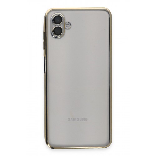 Newface Samsung Galaxy A04 Kılıf Razer Lensli Silikon - Gold Newface Samsung Galaxy A04 Kılıf Razer Lensli Silikon - Gold