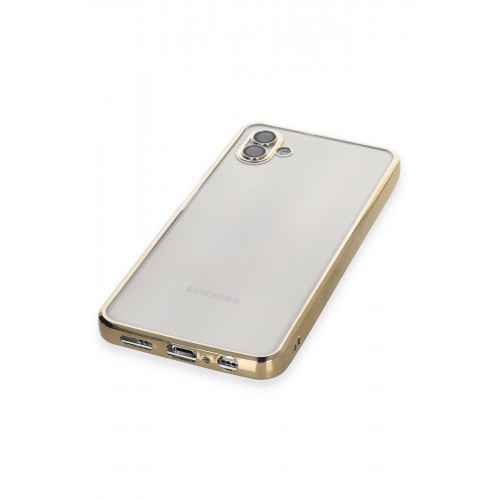 Newface Samsung Galaxy A04 Kılıf Razer Lensli Silikon - Gold Newface Samsung Galaxy A04 Kılıf Razer Lensli Silikon - Gold