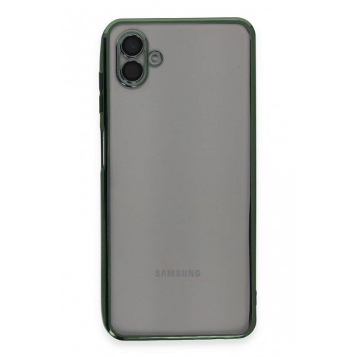 Newface Samsung Galaxy A04 Kılıf Razer Lensli Silikon - Yeşil Newface Samsung Galaxy A04 Kılıf Razer Lensli Silikon - Yeşil