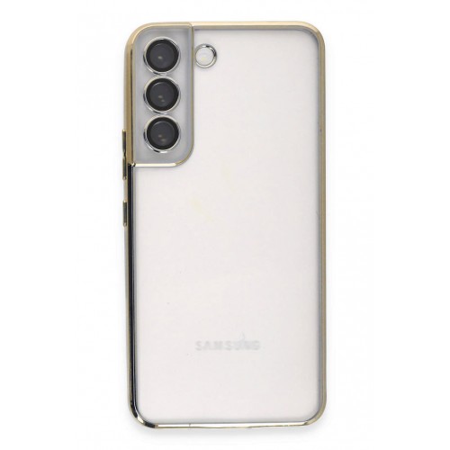Newface Samsung Galaxy S22 Kılıf Razer Lensli Silikon - Gold Newface Samsung Galaxy S22 Kılıf Razer Lensli Silikon - Gold