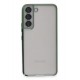 Newface Samsung Galaxy S22 Kılıf Razer Lensli Silikon - Yeşil