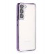 Newface Samsung Galaxy S22 Kılıf Razer Lensli Silikon - Mor