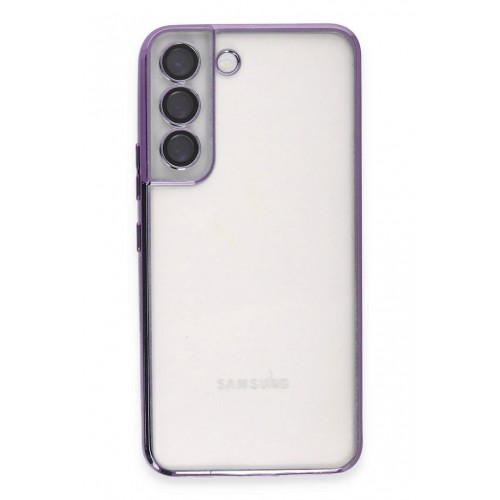 Newface Samsung Galaxy S22 Kılıf Razer Lensli Silikon - Mor Newface Samsung Galaxy S22 Kılıf Razer Lensli Silikon - Mor