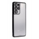Newface Samsung Galaxy S21 Ultra Kılıf Razer Lensli Silikon - Siyah