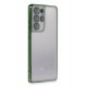 Newface Samsung Galaxy S21 Ultra Kılıf Razer Lensli Silikon - Yeşil