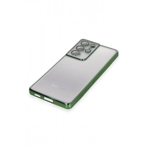 Newface Samsung Galaxy S21 Ultra Kılıf Razer Lensli Silikon - Yeşil Newface Samsung Galaxy S21 Ultra Kılıf Razer Lensli Silikon - Yeşil
