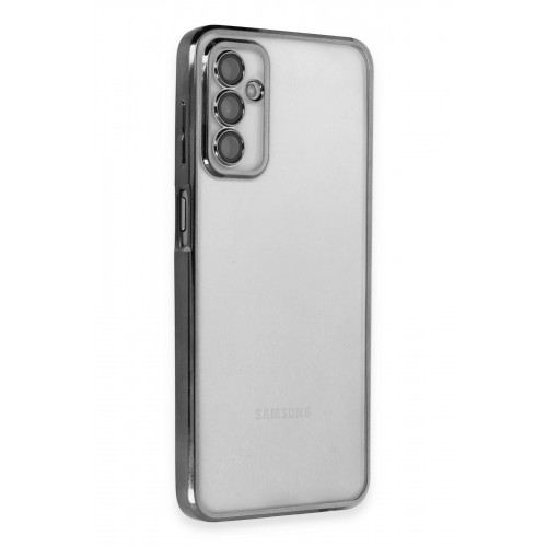 Newface Samsung Galaxy M23 Kılıf Razer Lensli Silikon - Siyah