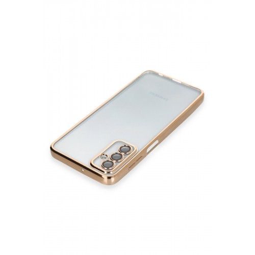 Newface Samsung Galaxy M23 Kılıf Razer Lensli Silikon - Gold Newface Samsung Galaxy M23 Kılıf Razer Lensli Silikon - Gold