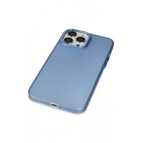 Newface iPhone 13 Pro Kılıf Modos Metal Kapak - Mavi Newface iPhone 13 Pro Kılıf Modos Metal Kapak - Mavi