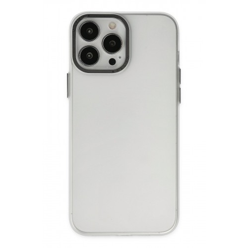 Newface iPhone 13 Pro Kılıf Modos Metal Kapak - Şeffaf