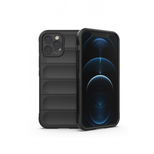 Newface iPhone 12 Pro Max Kılıf Optimum Silikon - Siyah Newface iPhone 12 Pro Max Kılıf Optimum Silikon - Siyah