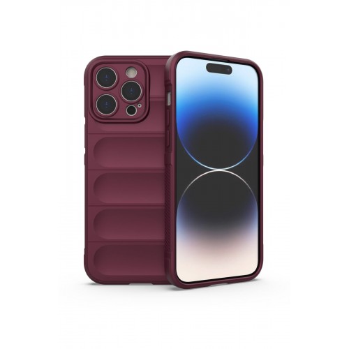 Newface iPhone 13 Pro Kılıf Optimum Silikon - Bordo Newface iPhone 13 Pro Kılıf Optimum Silikon - Bordo