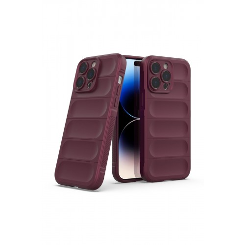Newface iPhone 13 Pro Kılıf Optimum Silikon - Bordo Newface iPhone 13 Pro Kılıf Optimum Silikon - Bordo
