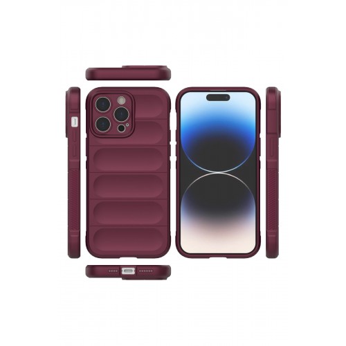 Newface iPhone 13 Pro Kılıf Optimum Silikon - Bordo Newface iPhone 13 Pro Kılıf Optimum Silikon - Bordo