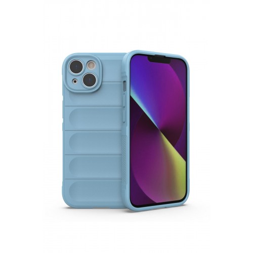 Newface iPhone 14 Kılıf Optimum Silikon - Sky Blue