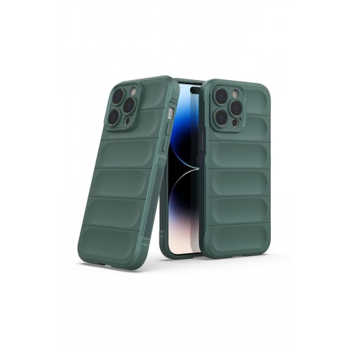 Newface iPhone 14 Pro Kılıf Optimum Silikon - Koyu Yeşil Newface iPhone 14 Pro Kılıf Optimum Silikon - Koyu Yeşil