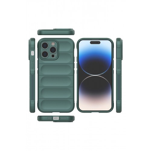 Newface iPhone 14 Pro Kılıf Optimum Silikon - Koyu Yeşil Newface iPhone 14 Pro Kılıf Optimum Silikon - Koyu Yeşil