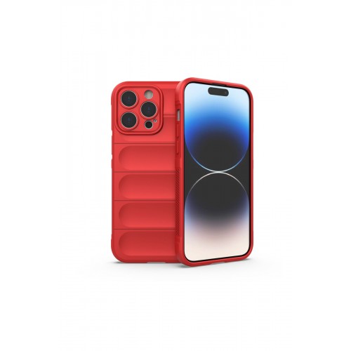Newface iPhone 14 Pro Max Kılıf Optimum Silikon - Kırmızı Newface iPhone 14 Pro Max Kılıf Optimum Silikon - Kırmızı