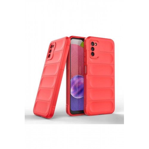 Newface Samsung Galaxy A03S Kılıf Optimum Silikon - Kırmızı Newface Samsung Galaxy A03S Kılıf Optimum Silikon - Kırmızı