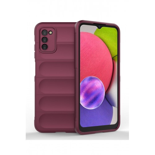 Newface Samsung Galaxy A03S Kılıf Optimum Silikon - Bordo Newface Samsung Galaxy A03S Kılıf Optimum Silikon - Bordo