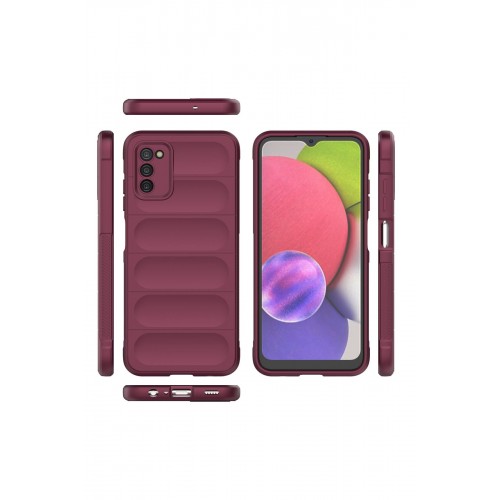 Newface Samsung Galaxy A03S Kılıf Optimum Silikon - Bordo Newface Samsung Galaxy A03S Kılıf Optimum Silikon - Bordo