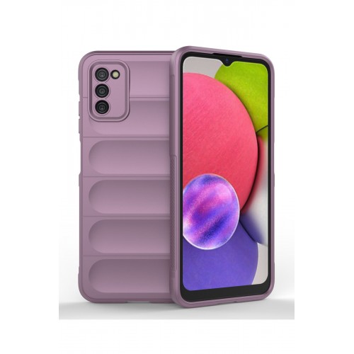 Newface Samsung Galaxy A03S Kılıf Optimum Silikon - Mor Newface Samsung Galaxy A03S Kılıf Optimum Silikon - Mor