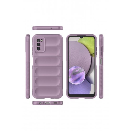 Newface Samsung Galaxy A03S Kılıf Optimum Silikon - Mor Newface Samsung Galaxy A03S Kılıf Optimum Silikon - Mor