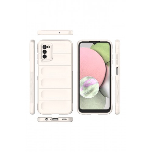 Newface Samsung Galaxy A03S Kılıf Optimum Silikon - Krem Newface Samsung Galaxy A03S Kılıf Optimum Silikon - Krem