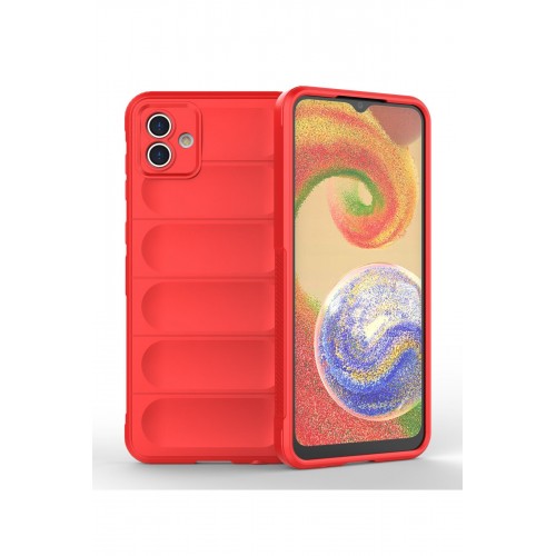 Newface Samsung Galaxy A04 Kılıf Optimum Silikon - Kırmızı Newface Samsung Galaxy A04 Kılıf Optimum Silikon - Kırmızı