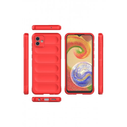 Newface Samsung Galaxy A04 Kılıf Optimum Silikon - Kırmızı Newface Samsung Galaxy A04 Kılıf Optimum Silikon - Kırmızı