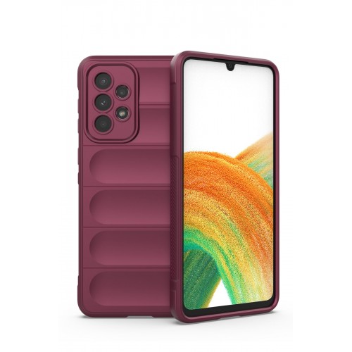 Newface Samsung Galaxy A33 5G Kılıf Optimum Silikon - Bordo