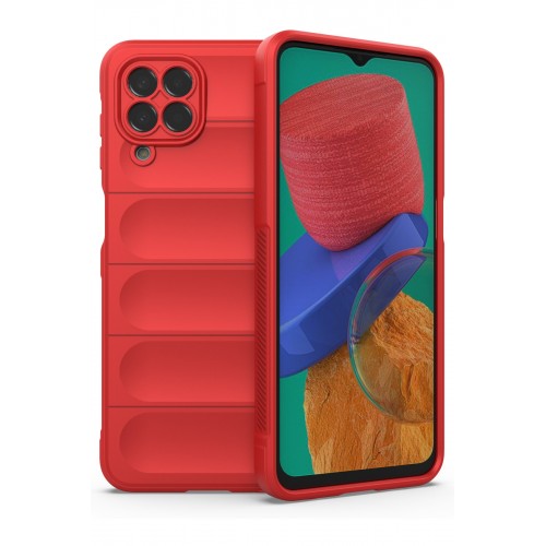 Newface Samsung Galaxy M33 Kılıf Optimum Silikon - Kırmızı Newface Samsung Galaxy M33 Kılıf Optimum Silikon - Kırmızı