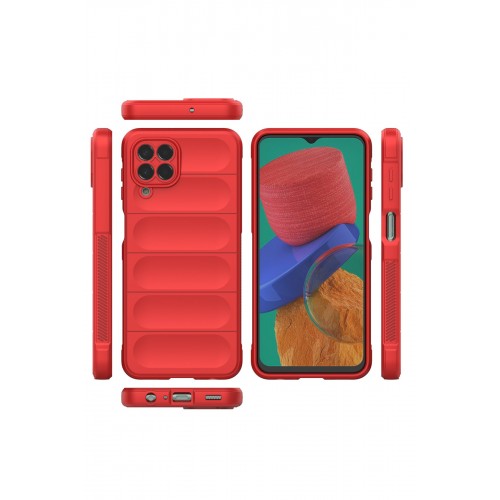 Newface Samsung Galaxy M33 Kılıf Optimum Silikon - Kırmızı Newface Samsung Galaxy M33 Kılıf Optimum Silikon - Kırmızı
