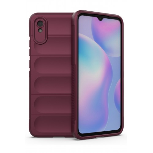 Newface Xiaomi Redmi 9A Kılıf Optimum Silikon - Bordo