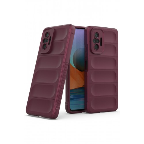 Newface Xiaomi Redmi Note 10 Pro Kılıf Optimum Silikon - Bordo Newface Xiaomi Redmi Note 10 Pro Kılıf Optimum Silikon - Bordo