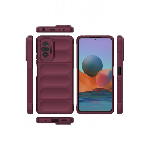 Newface Xiaomi Redmi Note 10 Pro Kılıf Optimum Silikon - Bordo Newface Xiaomi Redmi Note 10 Pro Kılıf Optimum Silikon - Bordo