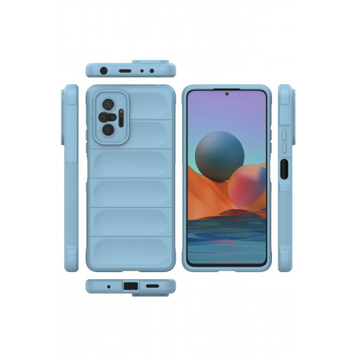 Newface Xiaomi Redmi Note 10 Pro Kılıf Optimum Silikon - Sky Blue Newface Xiaomi Redmi Note 10 Pro Kılıf Optimum Silikon - Sky Blue