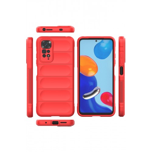 Newface Xiaomi Redmi Note 11S Kılıf Optimum Silikon - Kırmızı Newface Xiaomi Redmi Note 11S Kılıf Optimum Silikon - Kırmızı
