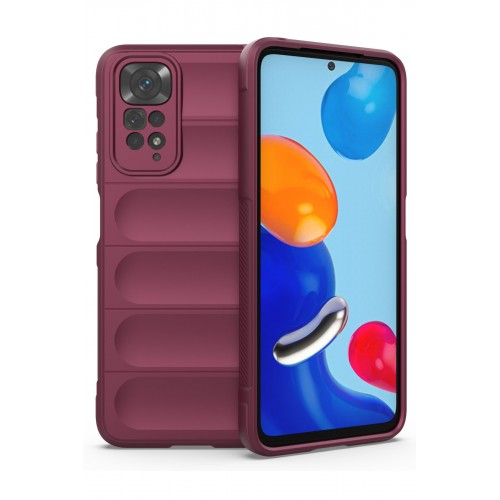 Newface Xiaomi Redmi Note 11S Kılıf Optimum Silikon - Bordo