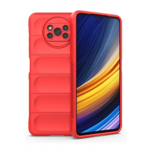 Newface Xiaomi Pocophone X3 Kılıf Optimum Silikon - Kırmızı Newface Xiaomi Pocophone X3 Kılıf Optimum Silikon - Kırmızı