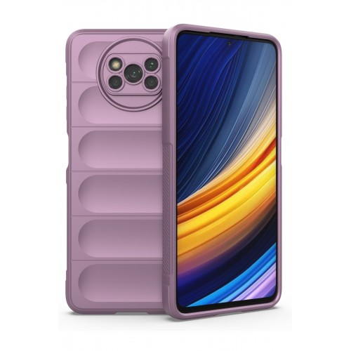 Newface Xiaomi Pocophone X3 Kılıf Optimum Silikon - Mor Newface Xiaomi Pocophone X3 Kılıf Optimum Silikon - Mor
