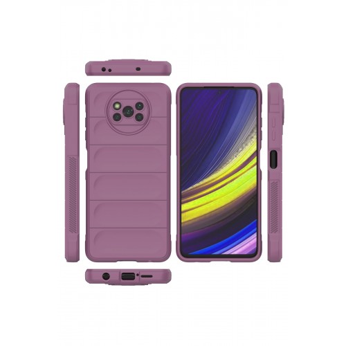 Newface Xiaomi Pocophone X3 Kılıf Optimum Silikon - Mor Newface Xiaomi Pocophone X3 Kılıf Optimum Silikon - Mor