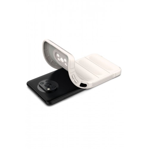 Newface Xiaomi Pocophone X3 Kılıf Optimum Silikon - Krem Newface Xiaomi Pocophone X3 Kılıf Optimum Silikon - Krem