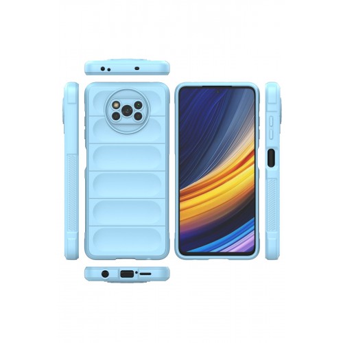 Newface Xiaomi Pocophone X3 Kılıf Optimum Silikon - Sky Blue Newface Xiaomi Pocophone X3 Kılıf Optimum Silikon - Sky Blue