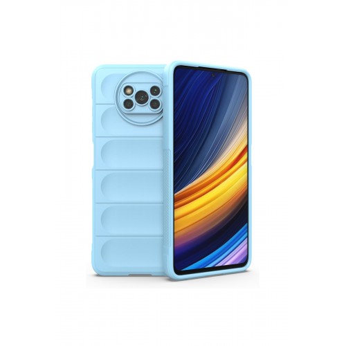 Newface Xiaomi Pocophone X3 Pro Kılıf Optimum Silikon - Sky Blue