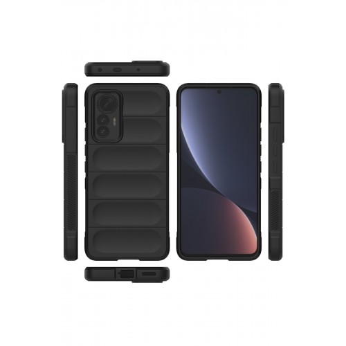 Newface Xiaomi Mi 12 Lite Kılıf Optimum Silikon - Siyah Newface Xiaomi Mi 12 Lite Kılıf Optimum Silikon - Siyah