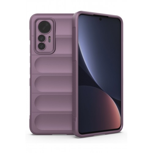 Newface Xiaomi Mi 12 Lite Kılıf Optimum Silikon - Mor Newface Xiaomi Mi 12 Lite Kılıf Optimum Silikon - Mor