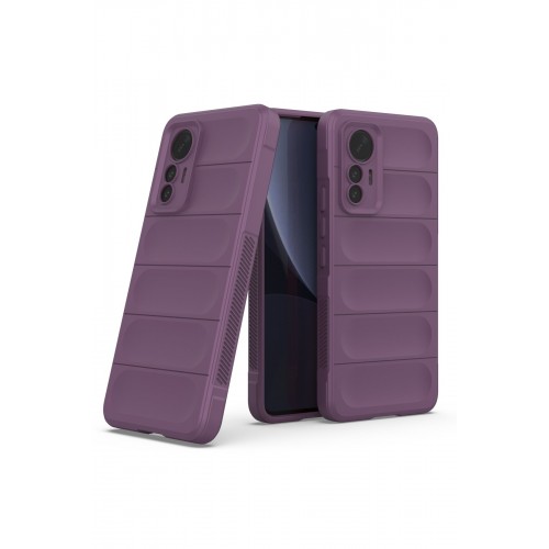 Newface Xiaomi Mi 12 Lite Kılıf Optimum Silikon - Mor Newface Xiaomi Mi 12 Lite Kılıf Optimum Silikon - Mor