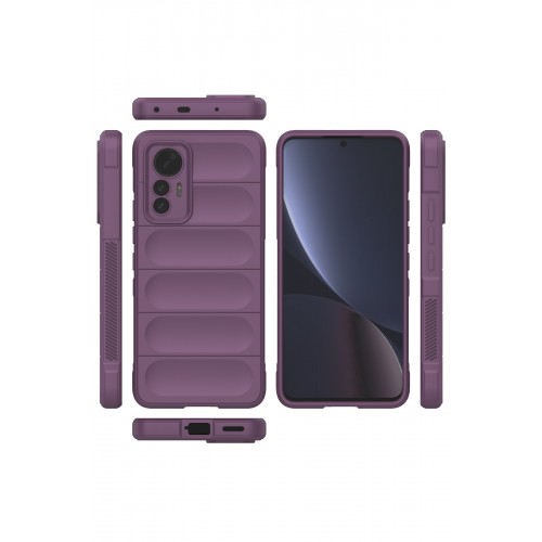 Newface Xiaomi Mi 12 Lite Kılıf Optimum Silikon - Mor Newface Xiaomi Mi 12 Lite Kılıf Optimum Silikon - Mor